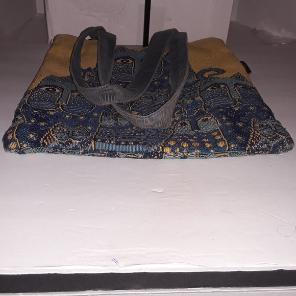 Laurel Burch Blue Indigo Cats ShoulderBag / Tote - Picture 5 of 12